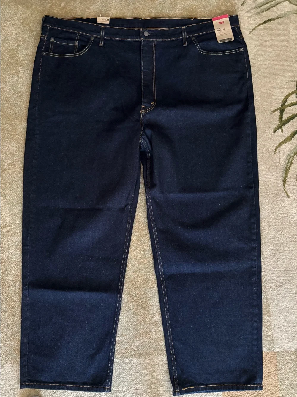 Levi’s 550 Relaxed Fit Jeans Men’s 50x30 Dark Wash Stretch Big Tall NWT